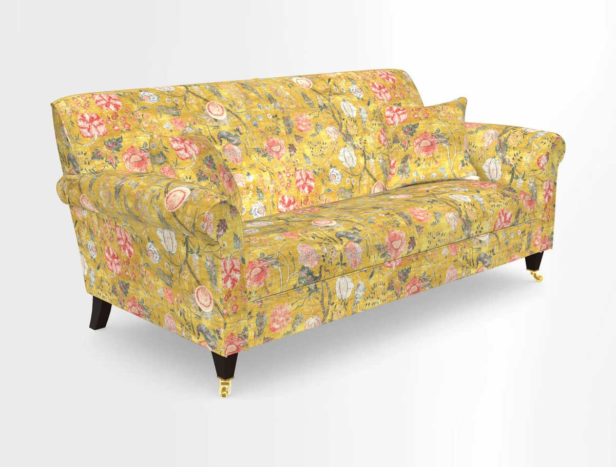 Petworth 3 Seater Sofa in Mulberry Flying Ducks