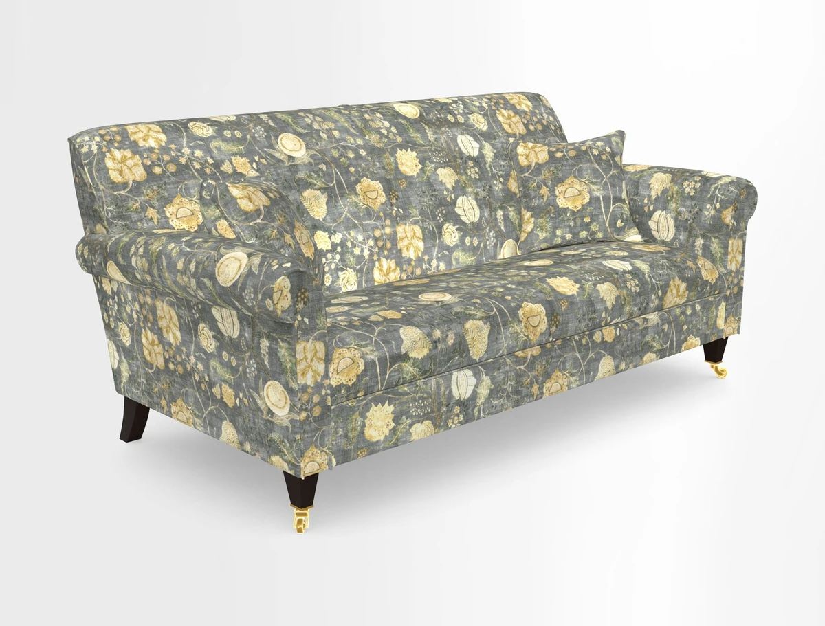 Petworth 3 Seater Sofa in Mulberry Flying Ducks