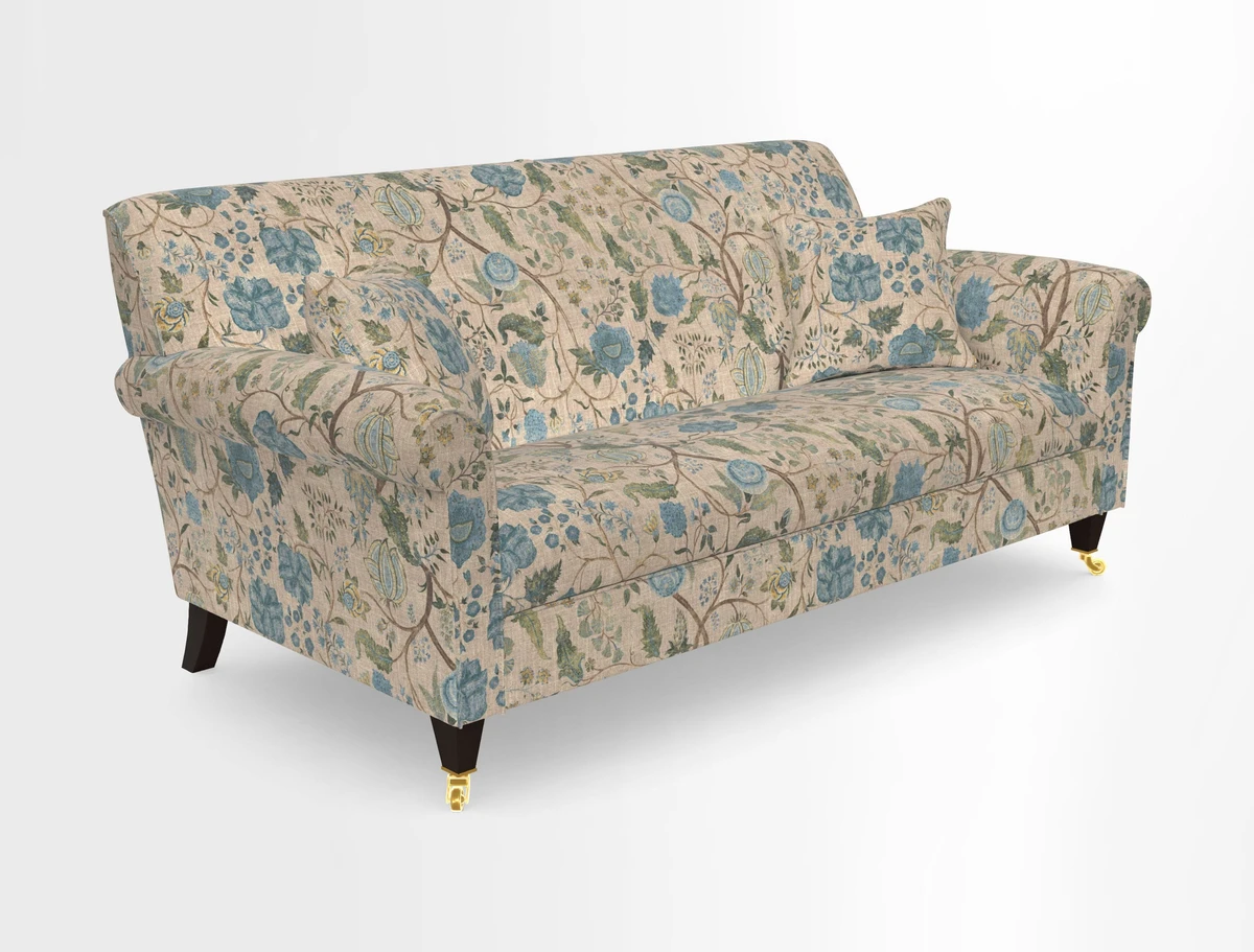 Petworth 3 Seater Sofa in Mulberry Flying Ducks