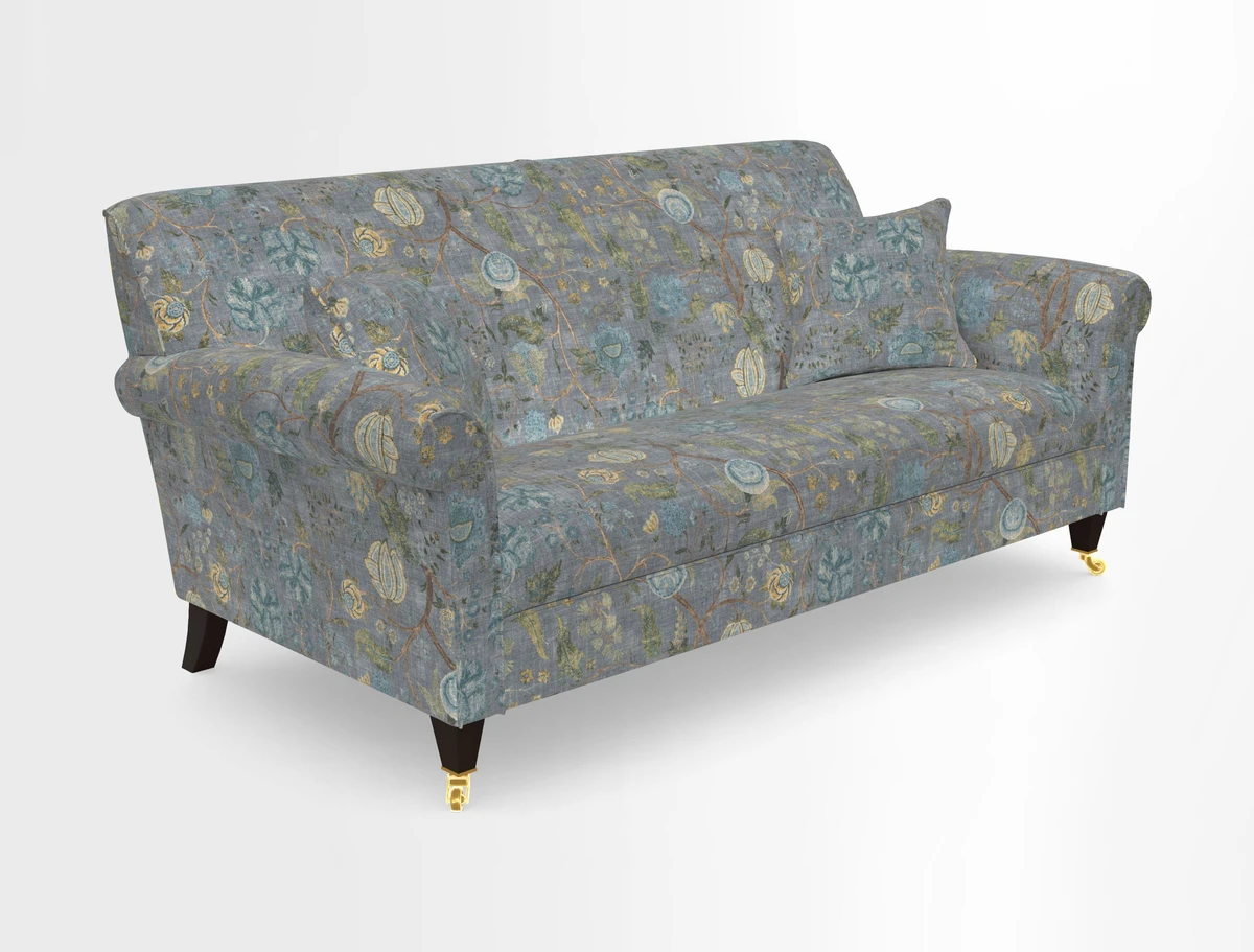 Petworth 3 Seater Sofa in Mulberry Flying Ducks