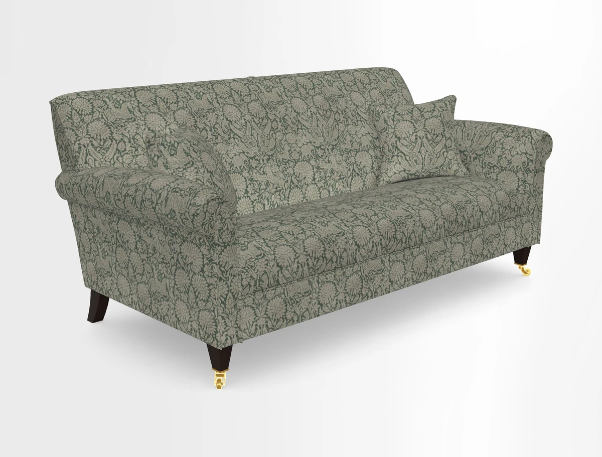 Petworth 3 Seater Sofa in Mulberry Flying Ducks