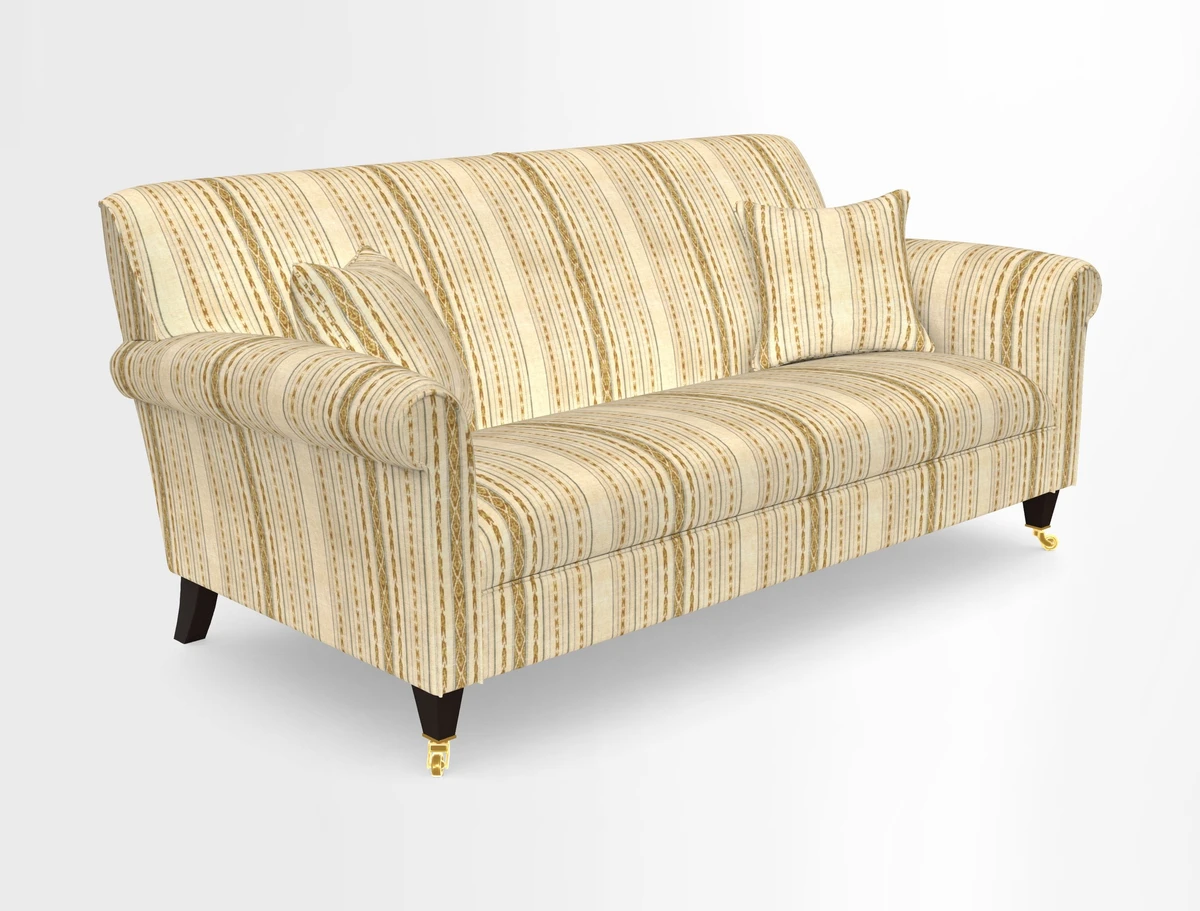 Petworth 3 Seater Sofa in Mulberry Flying Ducks