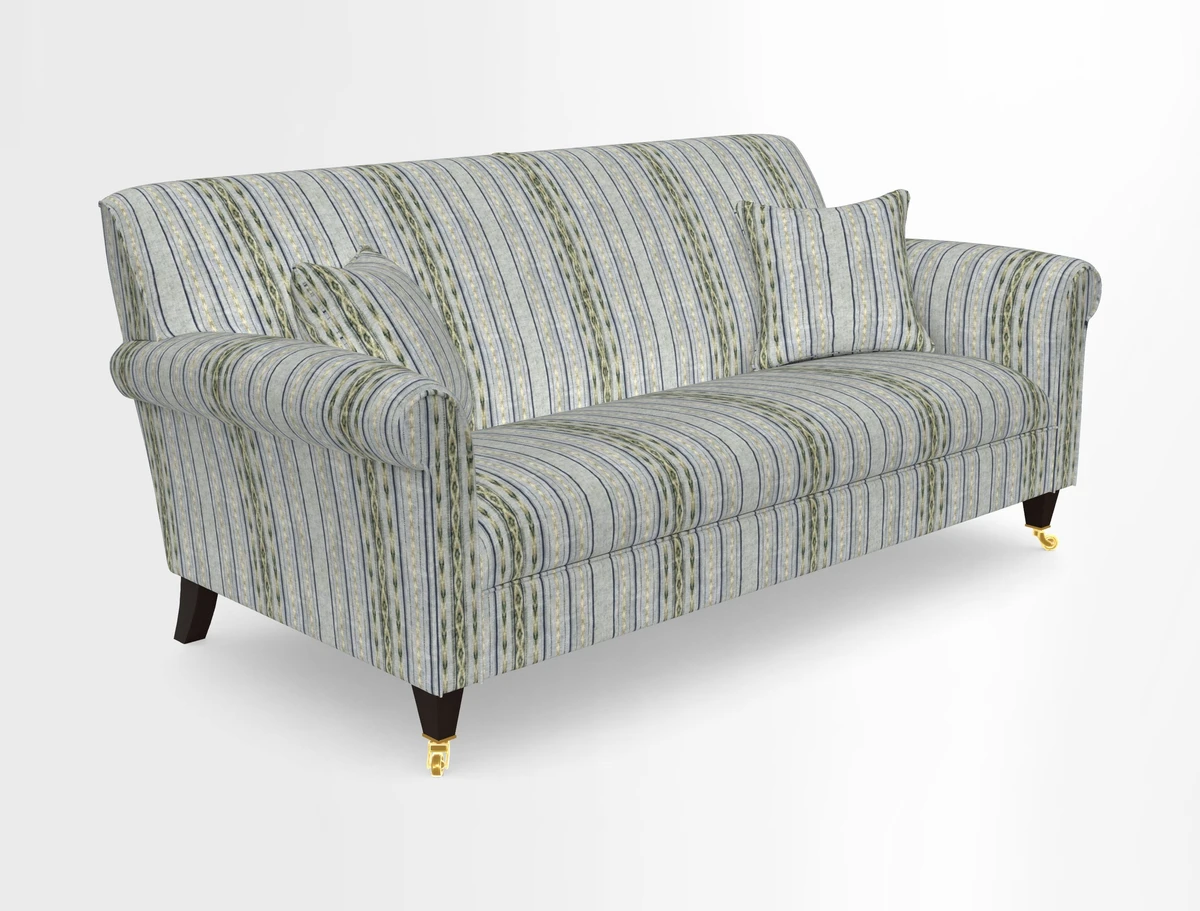 Petworth 3 Seater Sofa in Mulberry Flying Ducks