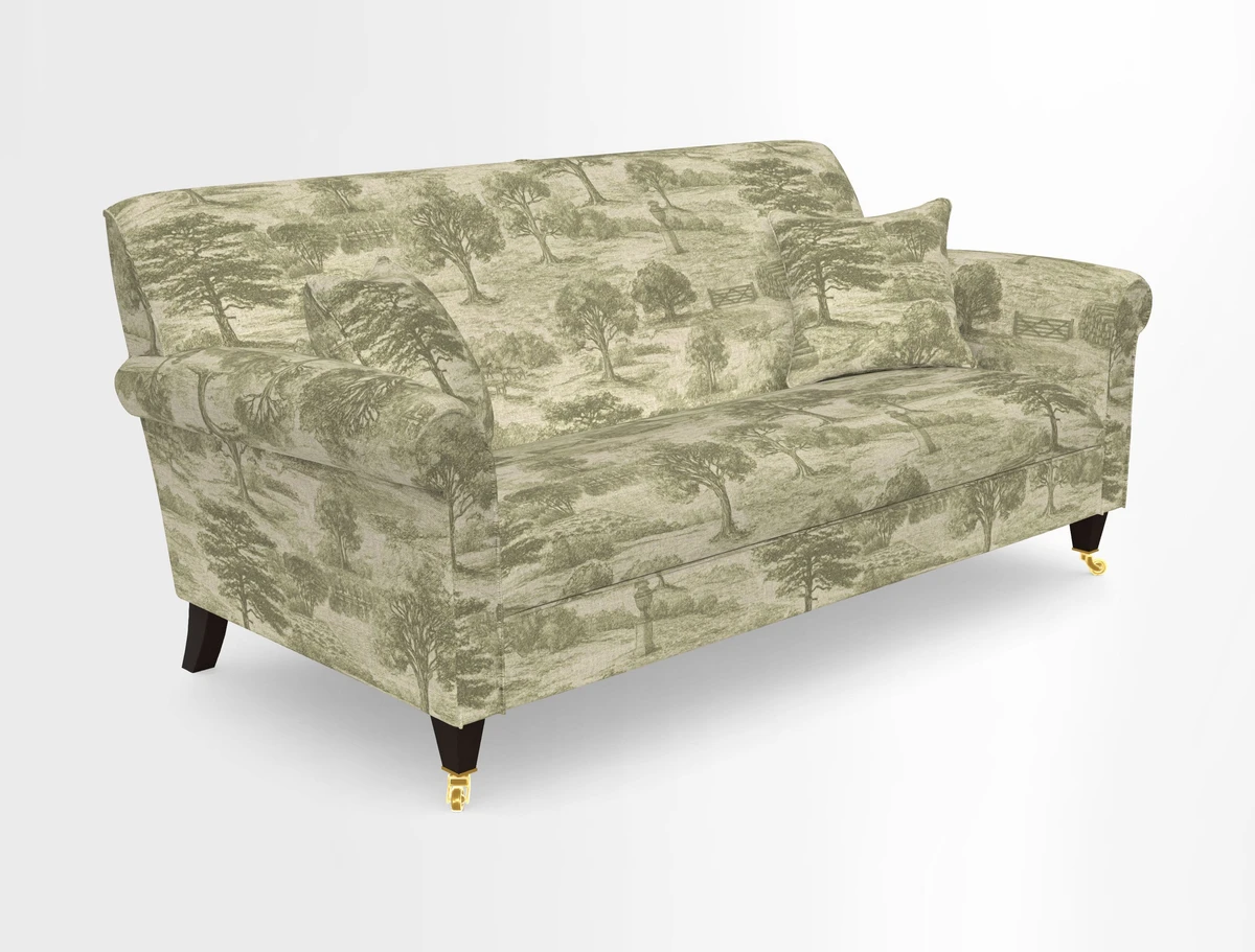 Petworth 3 Seater Sofa in Mulberry Flying Ducks