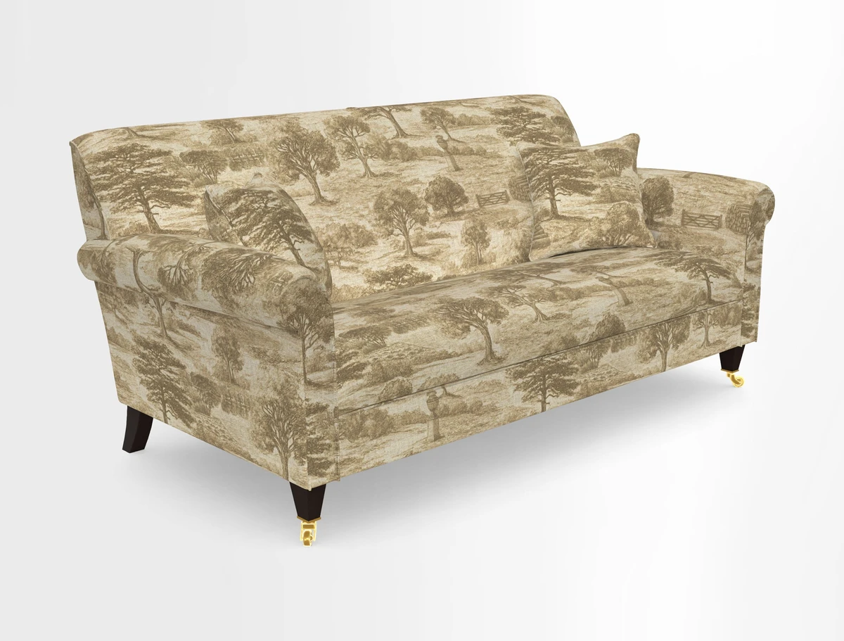 Petworth 3 Seater Sofa in Mulberry Flying Ducks