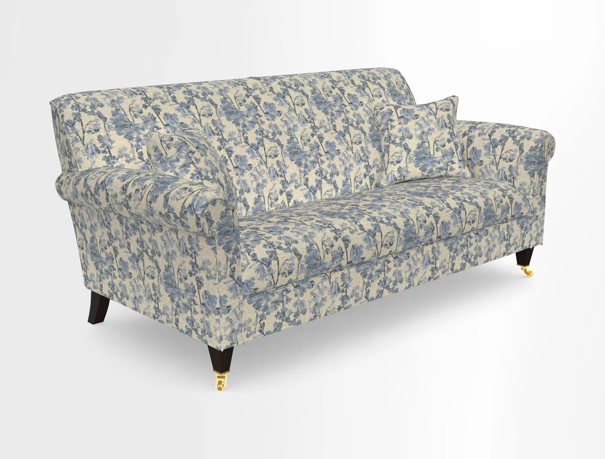 Petworth 3 Seater Sofa in Mulberry Flying Ducks