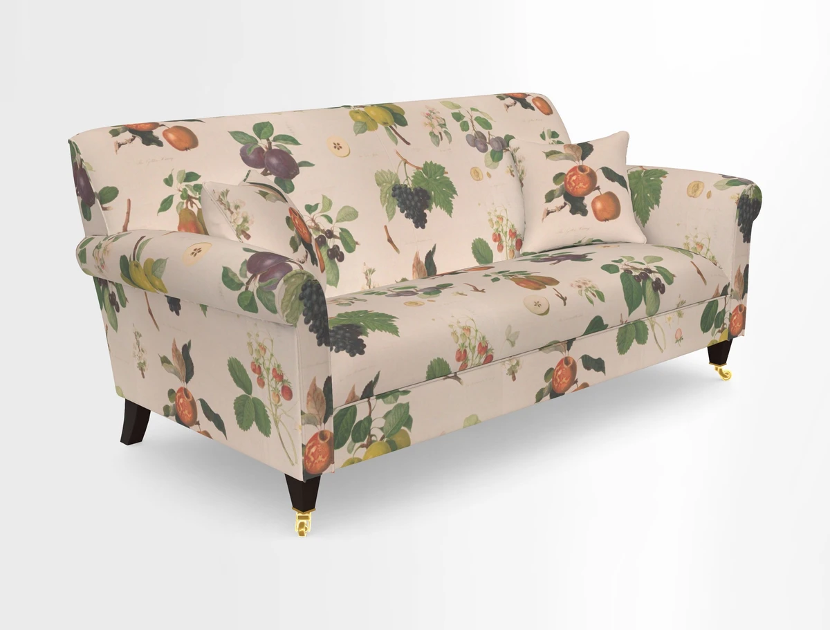 Petworth 3 Seater Sofa in Mulberry Flying Ducks
