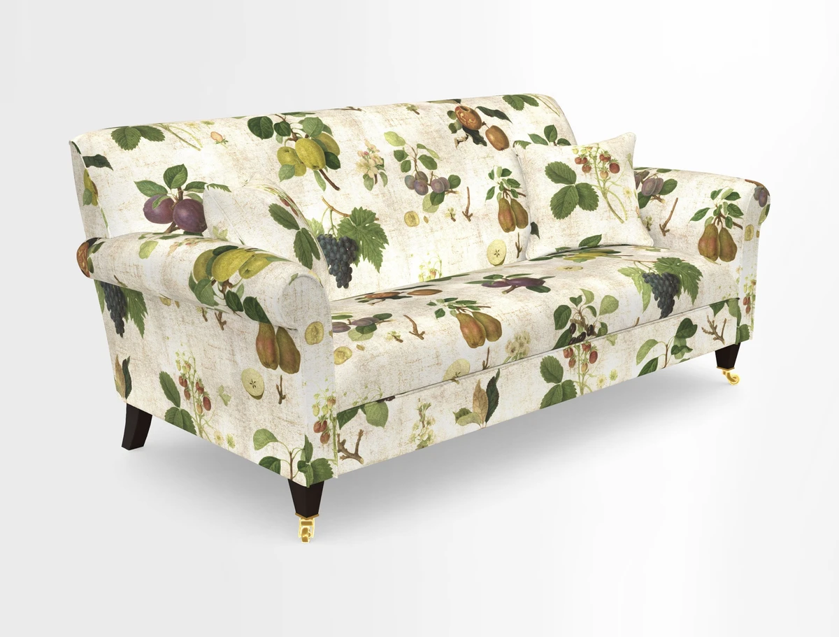 Petworth 3 Seater Sofa in Mulberry Flying Ducks