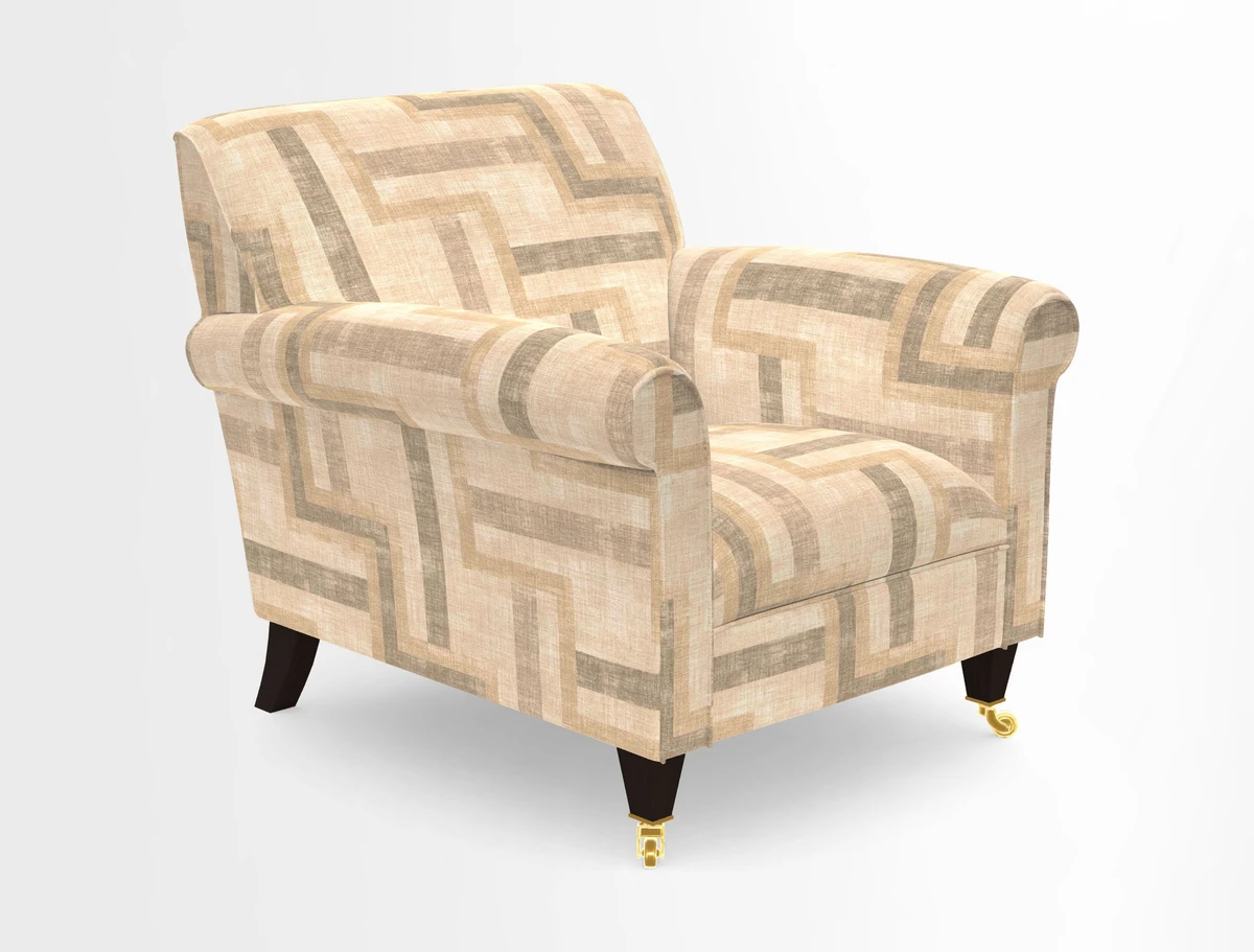 Petworth Chair in Two Tone Plain Biscuit