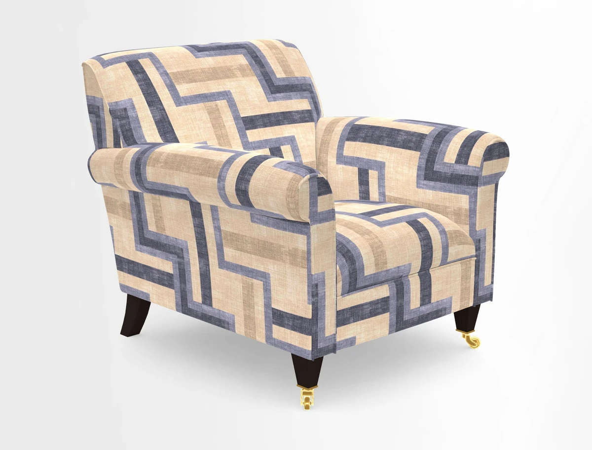 Petworth Chair in Two Tone Plain Biscuit