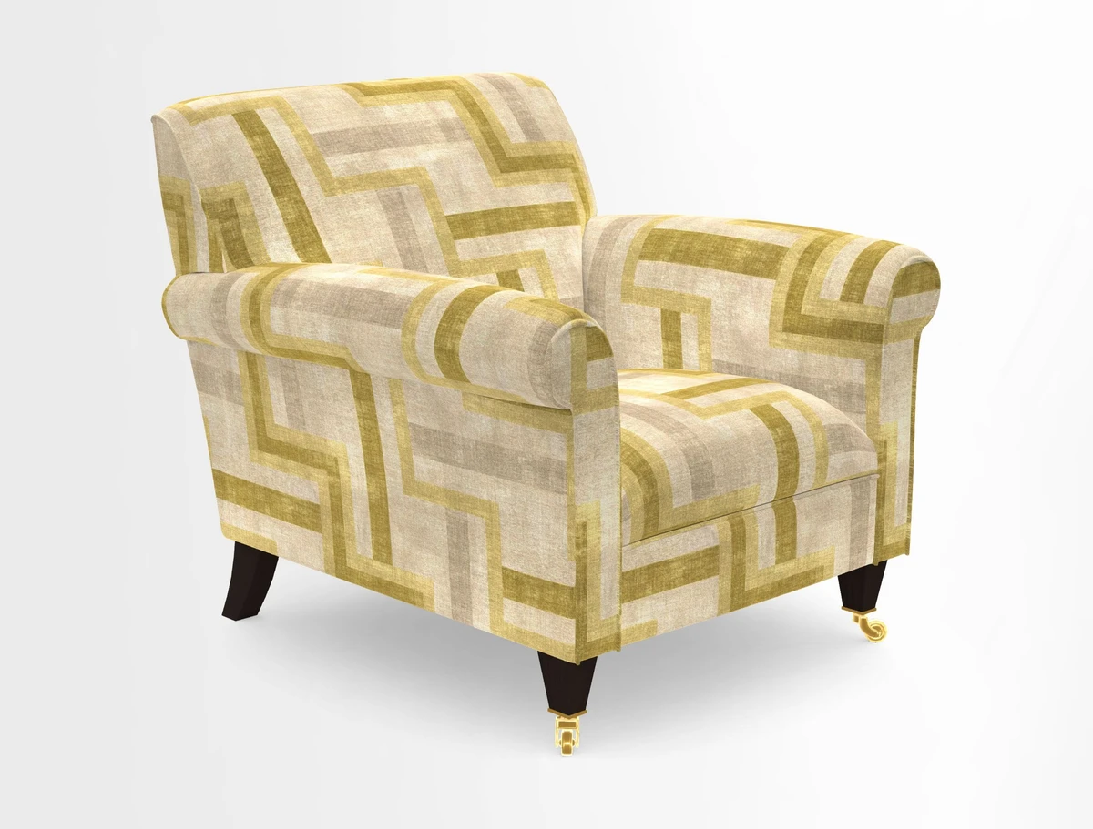Petworth Chair in Two Tone Plain Biscuit
