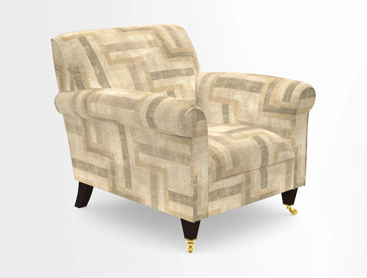 Petworth Chair in Two Tone Plain Biscuit