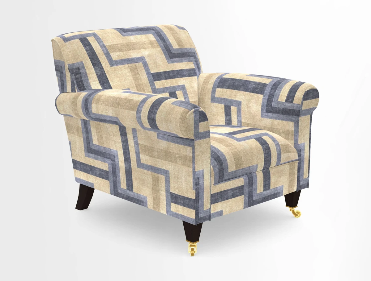 Petworth Chair in Two Tone Plain Biscuit