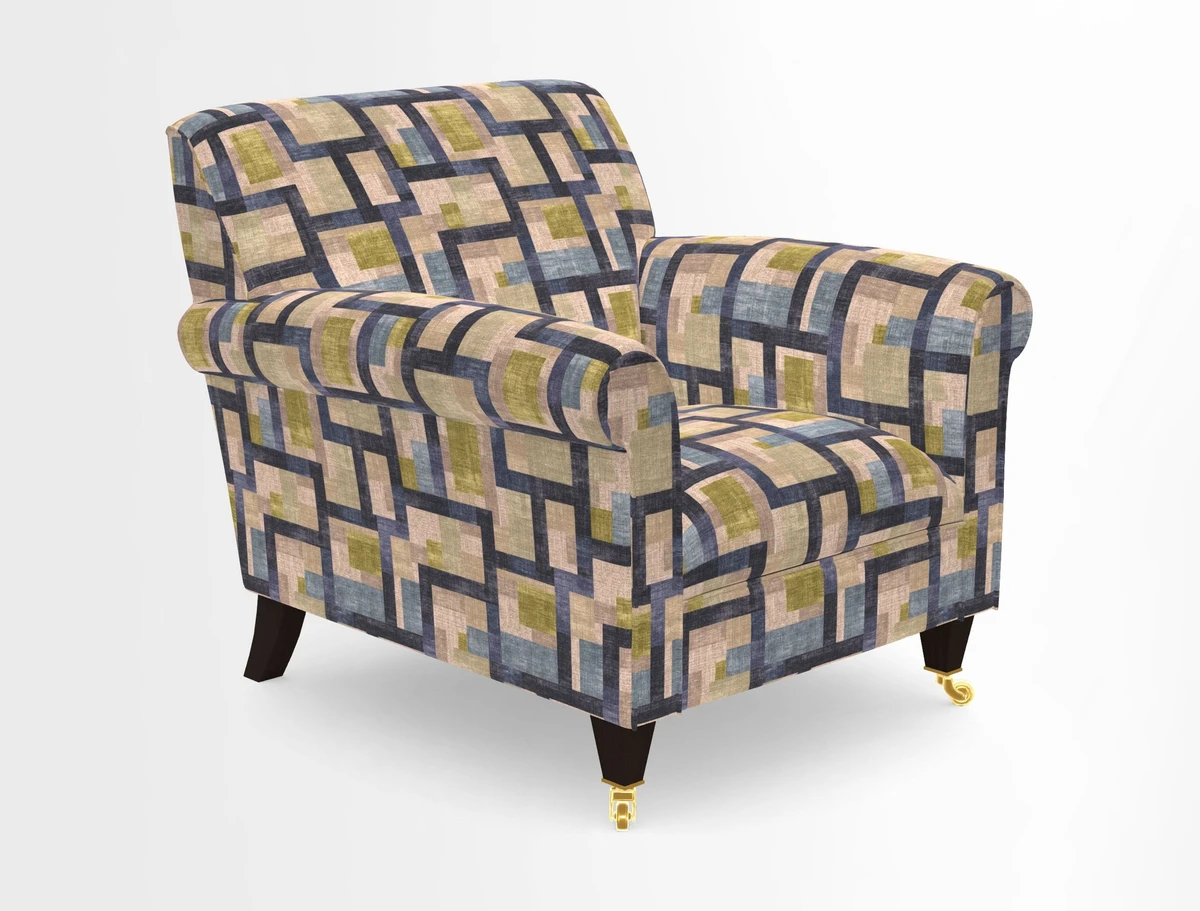 Petworth Chair in Two Tone Plain Biscuit