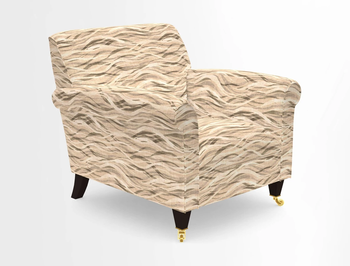 Petworth Chair in Two Tone Plain Biscuit