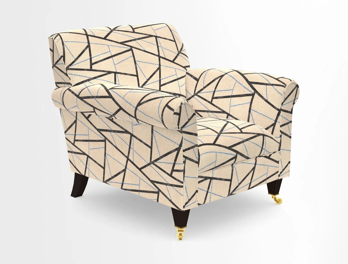 Petworth Chair in Two Tone Plain Biscuit