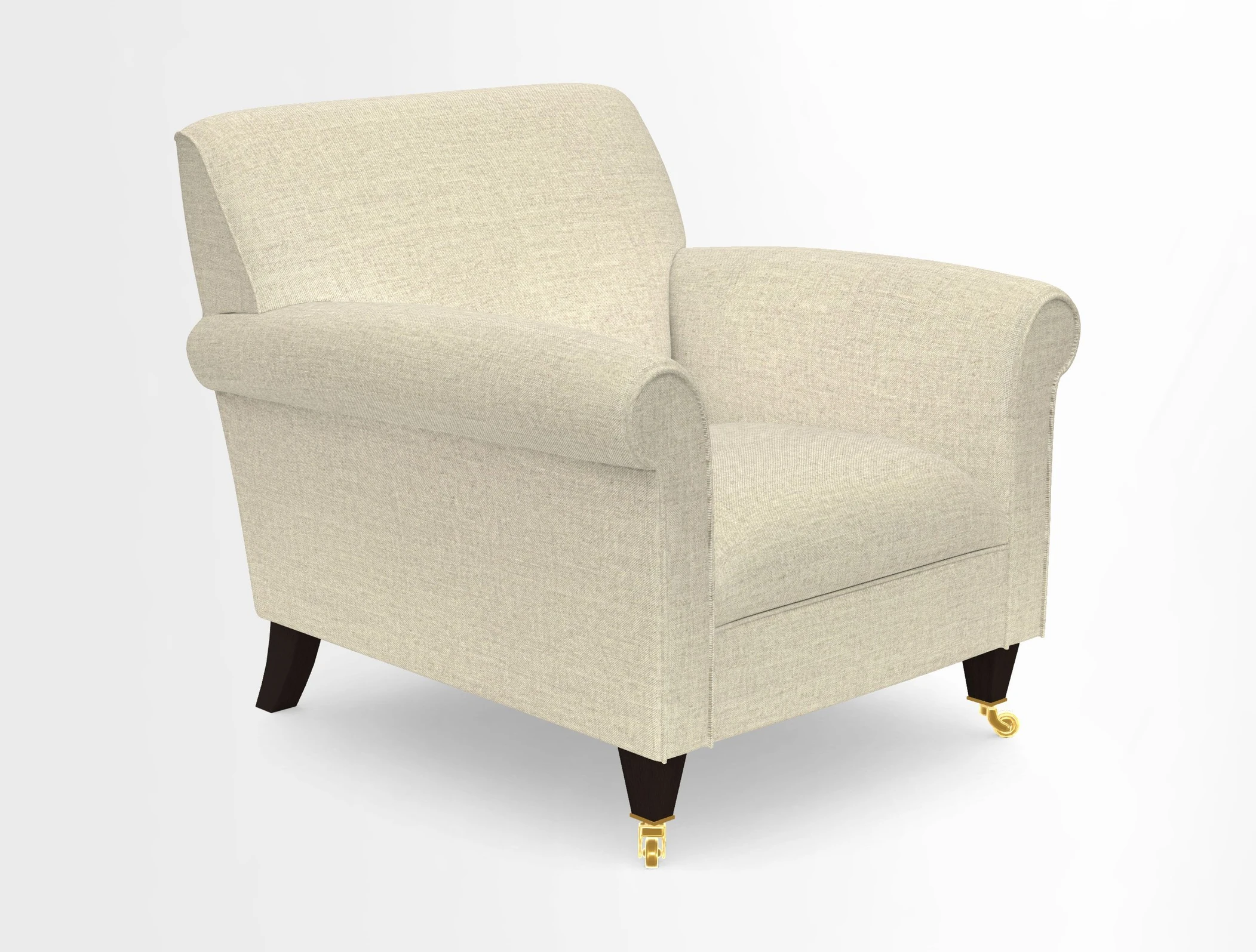 Petworth Chair in Two Tone Plain Biscuit