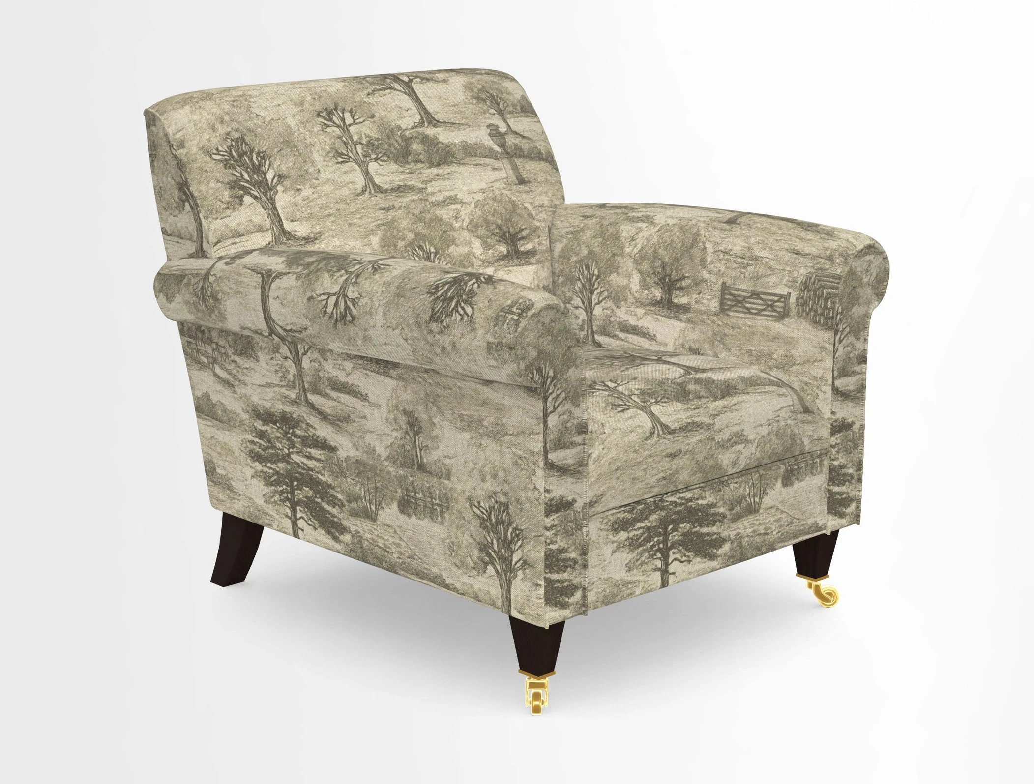 Petworth Chair in Two Tone Plain Biscuit