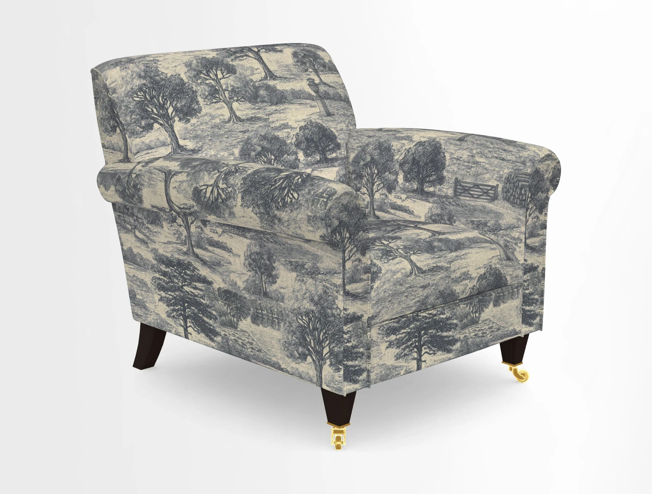 Petworth Chair in Two Tone Plain Biscuit