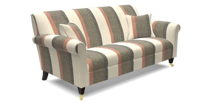 Petworth 3 Seater Sofa in Mulberry Flying Ducks