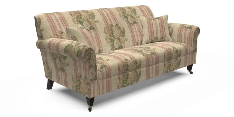 Petworth 3 Seater Sofa in Mulberry Flying Ducks