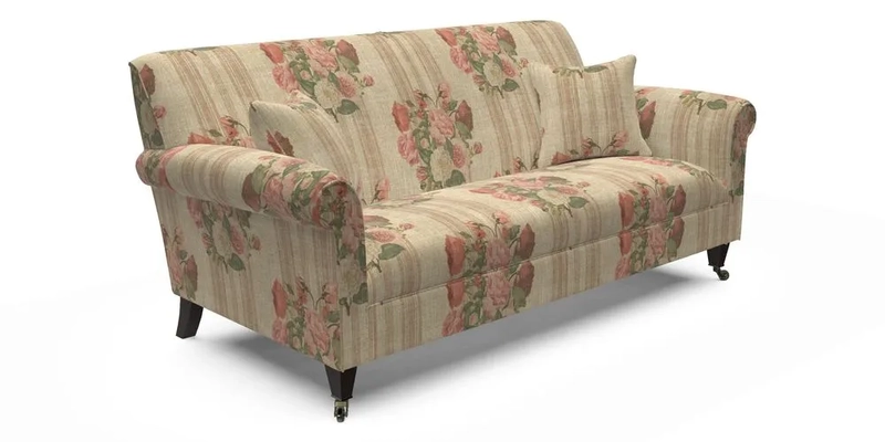 Petworth 3 Seater Sofa in Mulberry Flying Ducks