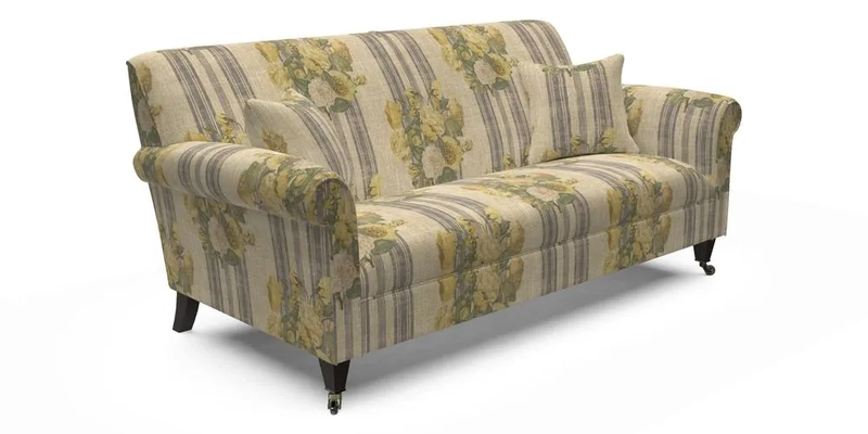 Petworth 3 Seater Sofa in Mulberry Flying Ducks