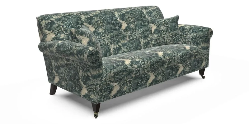 Petworth 3 Seater Sofa in Mulberry Flying Ducks