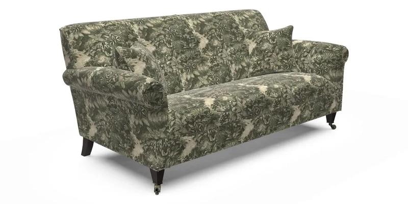 Petworth 3 Seater Sofa in Mulberry Flying Ducks