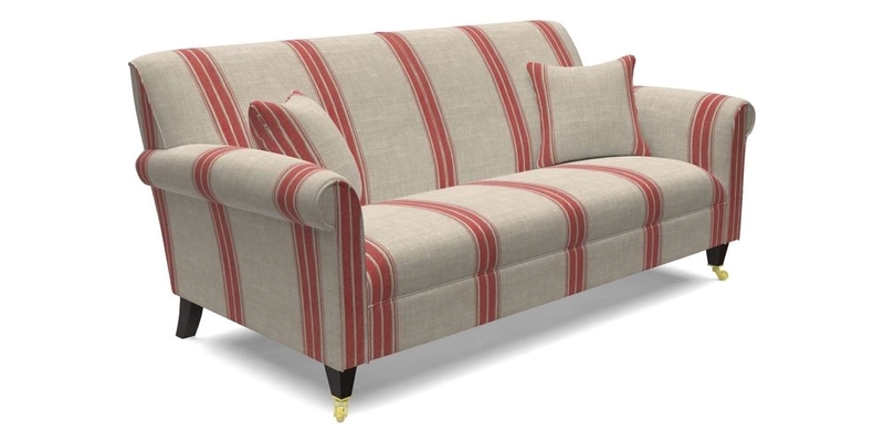 Petworth 3 Seater Sofa in Mulberry Flying Ducks