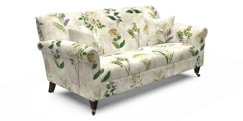 Petworth 3 Seater Sofa in Mulberry Flying Ducks