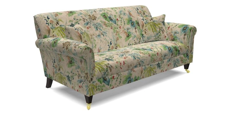 Petworth 3 Seater Sofa in Mulberry Flying Ducks