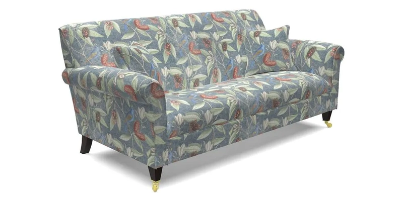 Petworth 3 Seater Sofa in Mulberry Flying Ducks