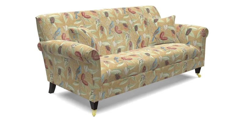 Petworth 3 Seater Sofa in Mulberry Flying Ducks