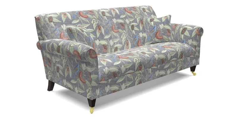 Petworth 3 Seater Sofa in Mulberry Flying Ducks