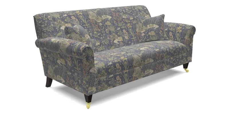 Petworth 3 Seater Sofa in Mulberry Flying Ducks