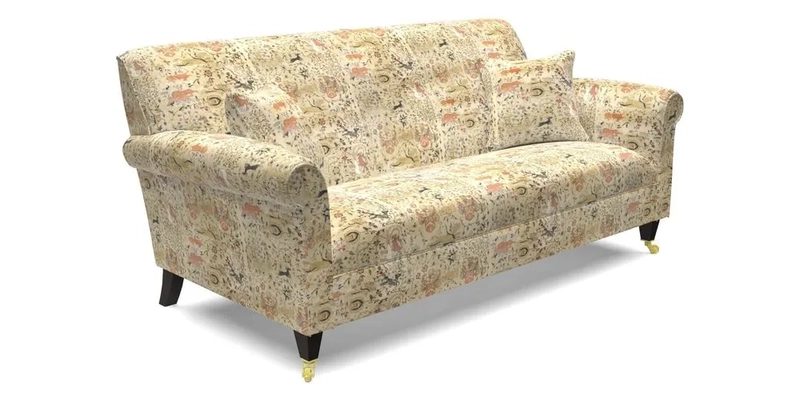 Petworth 3 Seater Sofa in Mulberry Flying Ducks