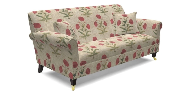 Petworth 3 Seater Sofa in Mulberry Flying Ducks