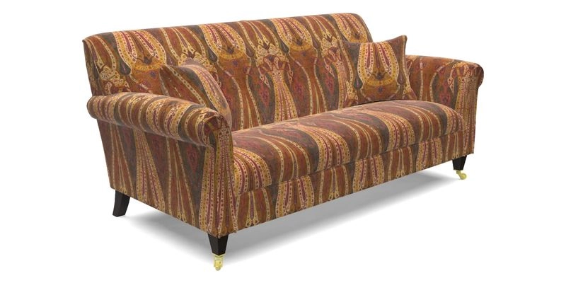 Petworth 3 Seater Sofa in Mulberry Flying Ducks