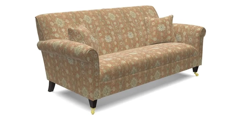 Petworth 3 Seater Sofa in Mulberry Flying Ducks