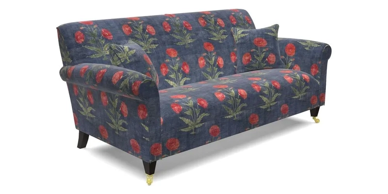 Petworth 3 Seater Sofa in Mulberry Flying Ducks
