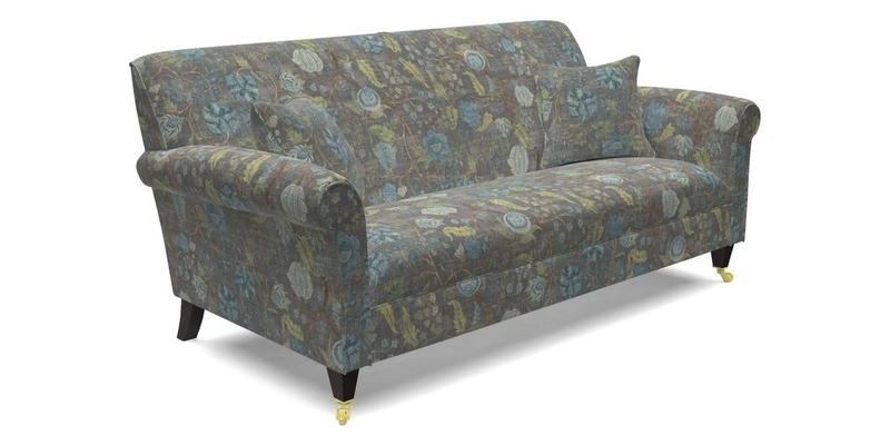 Petworth 3 Seater Sofa in Mulberry Flying Ducks