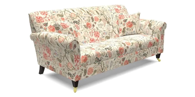Petworth 3 Seater Sofa in Mulberry Flying Ducks