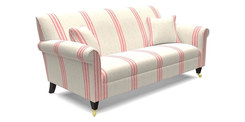 Petworth 3 Seater Sofa in Mulberry Flying Ducks