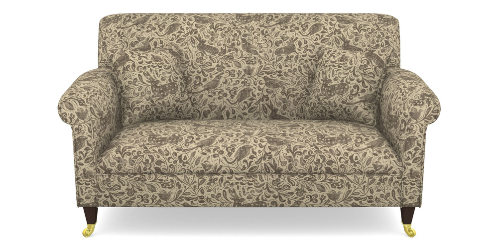 Product photograph of Petworth 2 Seater Sofa In V A Drawn From Nature - Bird And Rabbit - Brown from Sofas and Stuff Limited