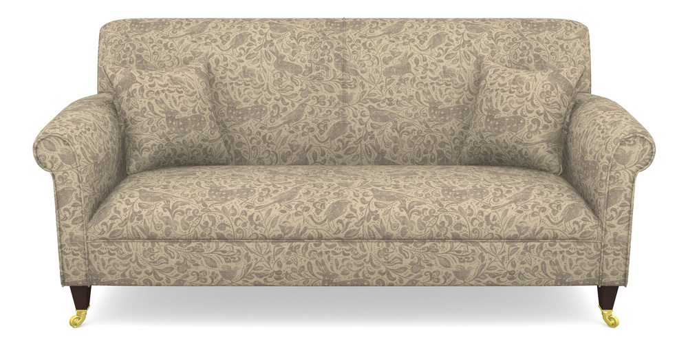 Product photograph of Petworth 3 Seater Sofa In V A Drawn From Nature - Bird And Rabbit - Grey from Sofas and Stuff Limited