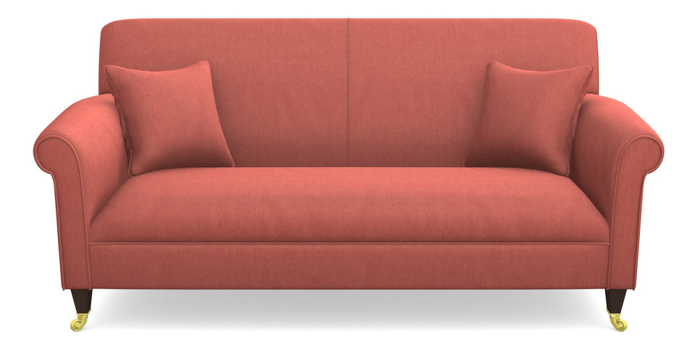 Product photograph of Petworth 3 Seater Sofa In Clever Tough And Eco Velvet - Damson from Sofas and Stuff Limited