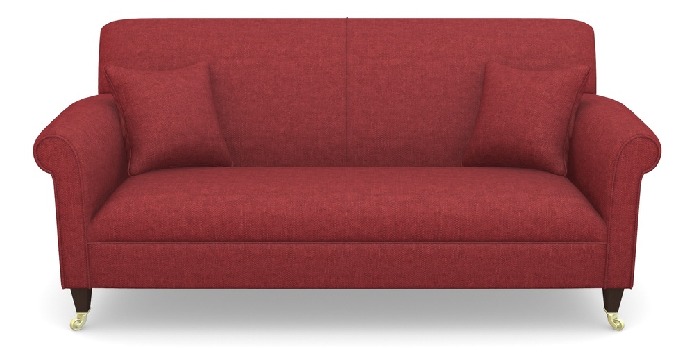 Product photograph of Petworth 3 Seater Sofa In Easy Clean Plain - Claret from Sofas and Stuff Limited