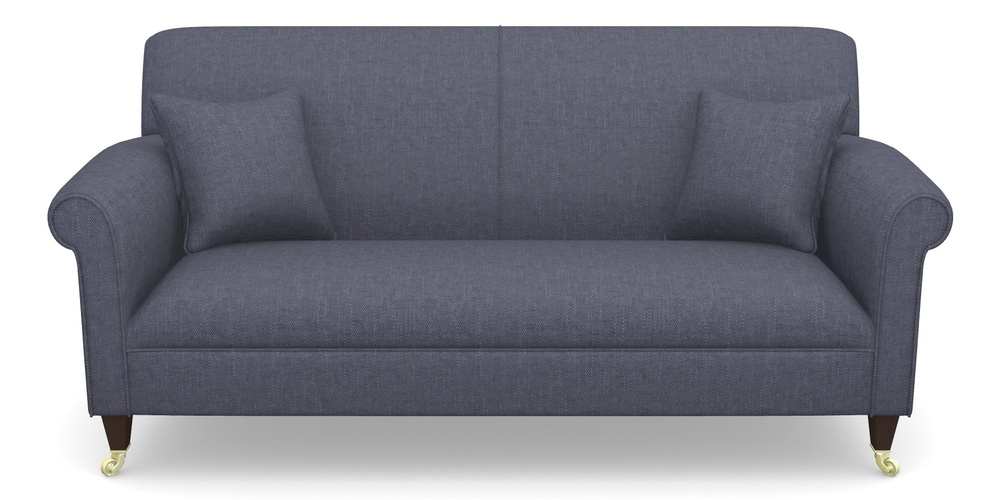 Product photograph of Petworth 3 Seater Sofa In Easy Clean Plain - Navy from Sofas and Stuff Limited