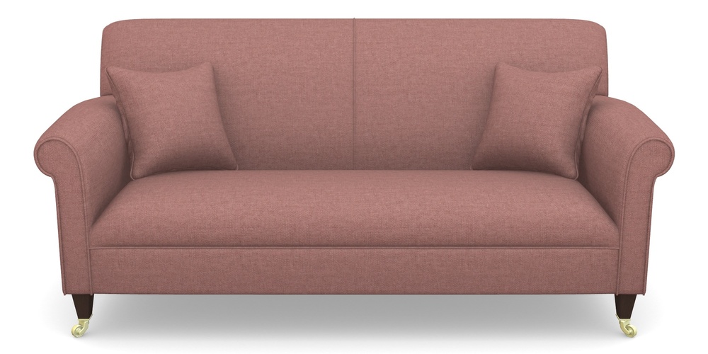 Product photograph of Petworth 3 Seater Sofa In Easy Clean Plain - Rosewood from Sofas and Stuff Limited